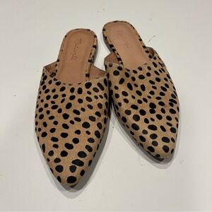 Madewell Remi Mule - leopard calf hair